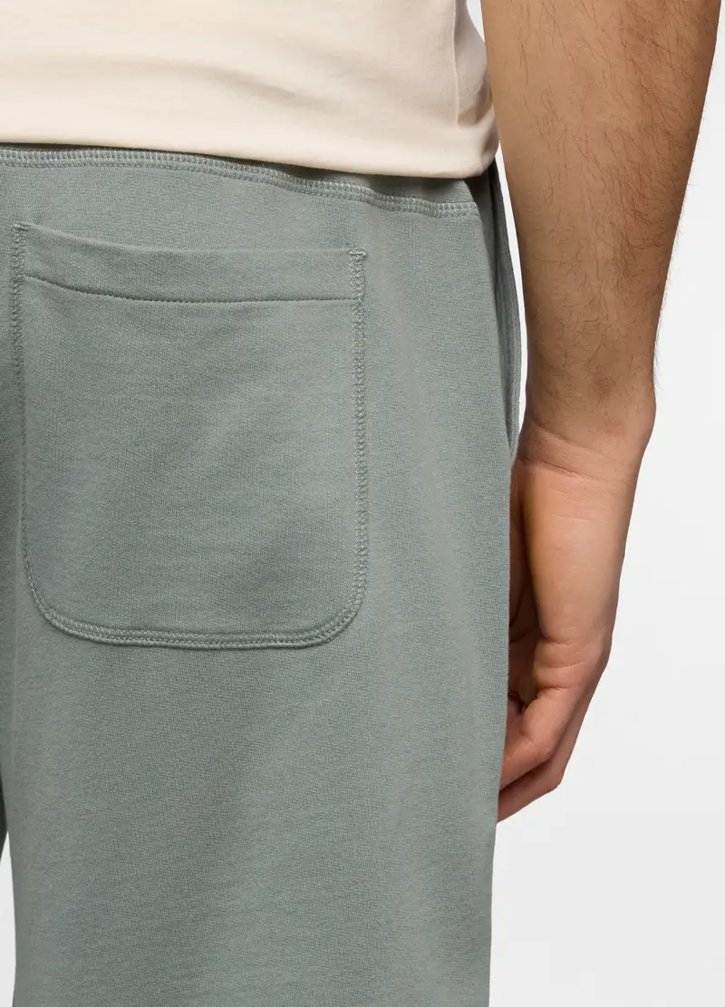 Pantaloncini In Cotone French Terry Uomo, Unisex, Verde salvia miniatura 3