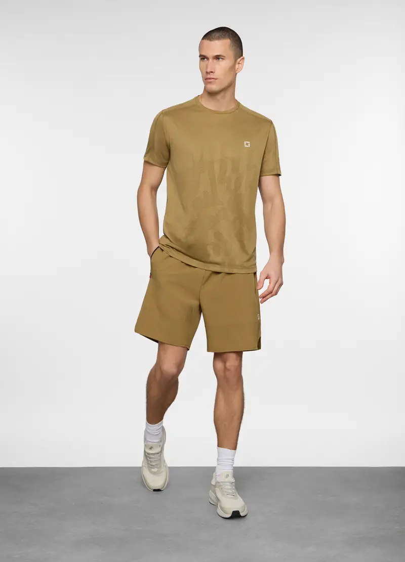 Pantaloncini Sportivi Easy Dry Uomo, Unisex, Marrone bronzo