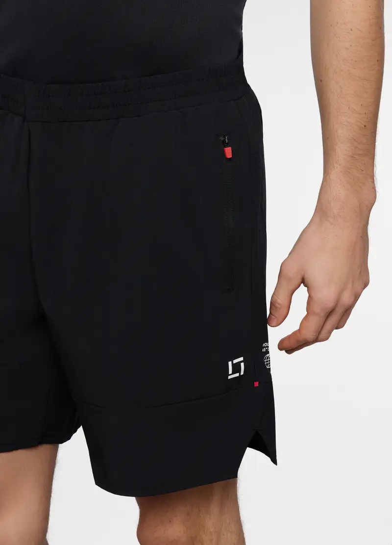 Pantaloncini Sportivi Easy Dry Uomo, Unisex, Nero miniatura 3