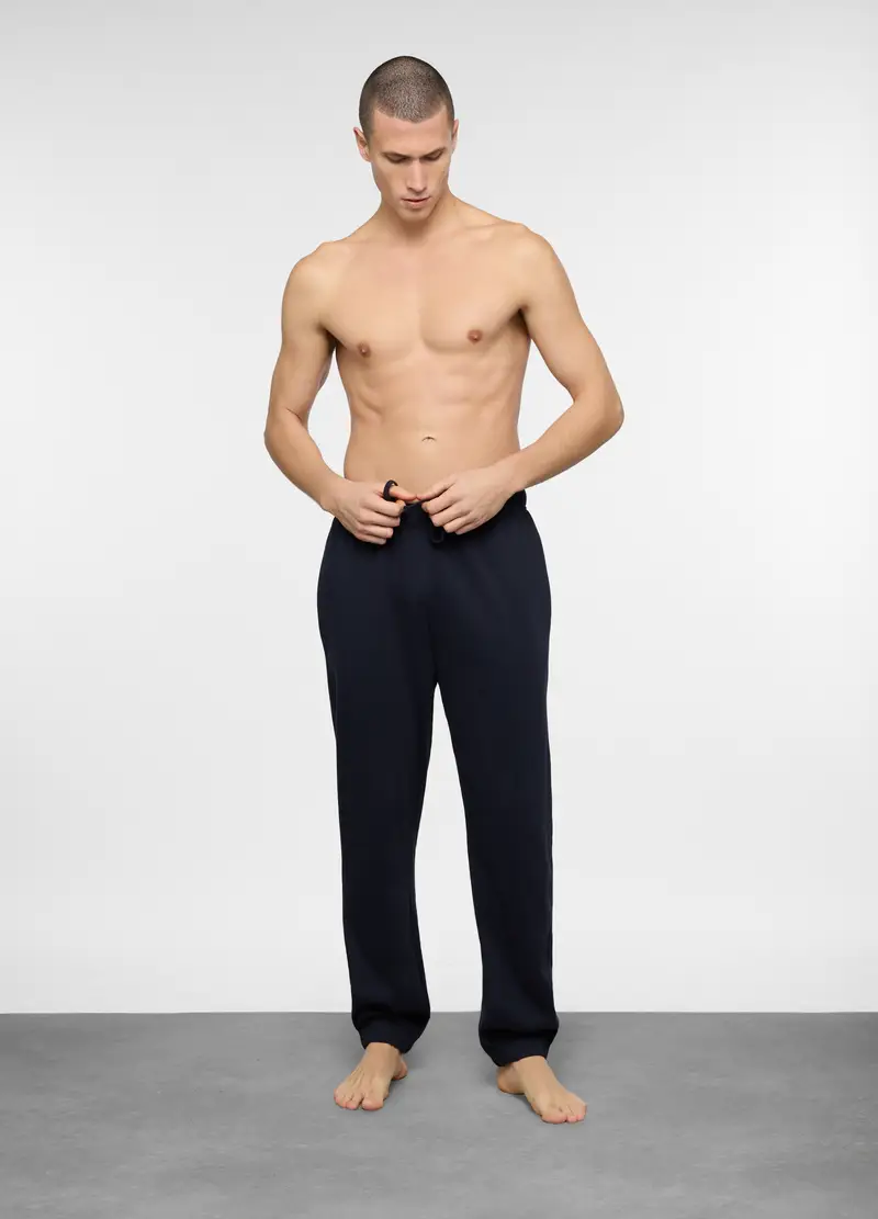 Pantalone Del Pigiama In Cotone Uomo, Blu scuro