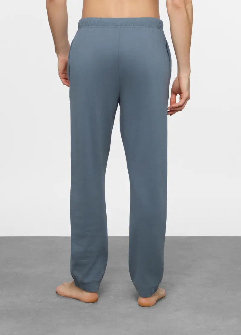 Pantalone Del Pigiama In Cotone Uomo, Grigio cemento miniatura 2