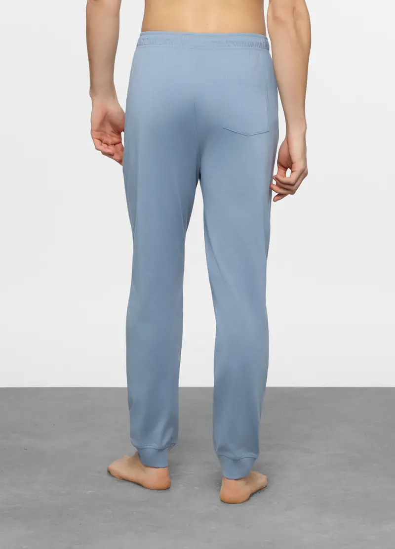 Pantalone Del Pigiama In Jersey Uomo, Azzurro celeste miniatura 2