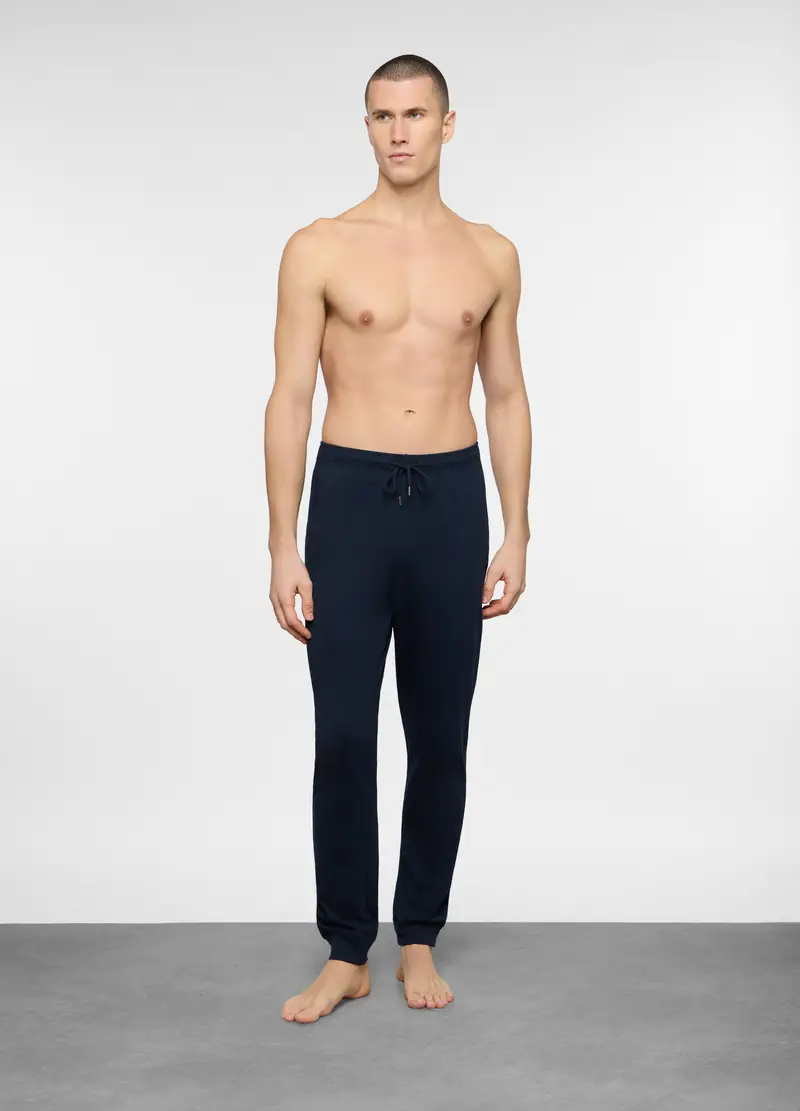 Pantalone Del Pigiama In Jersey Uomo, Blu scuro