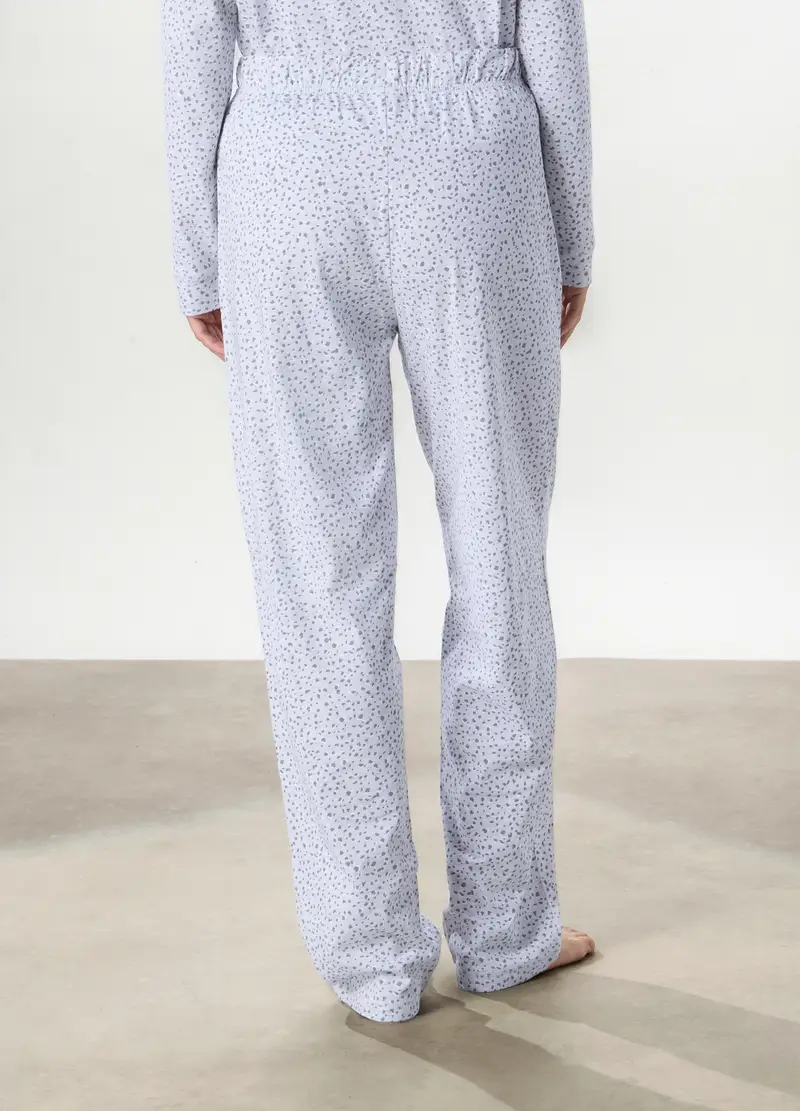 Upim, Pantalone Lungo Pigiama In Cotone Donna, Grigio melange, Taglia: S miniatura 2