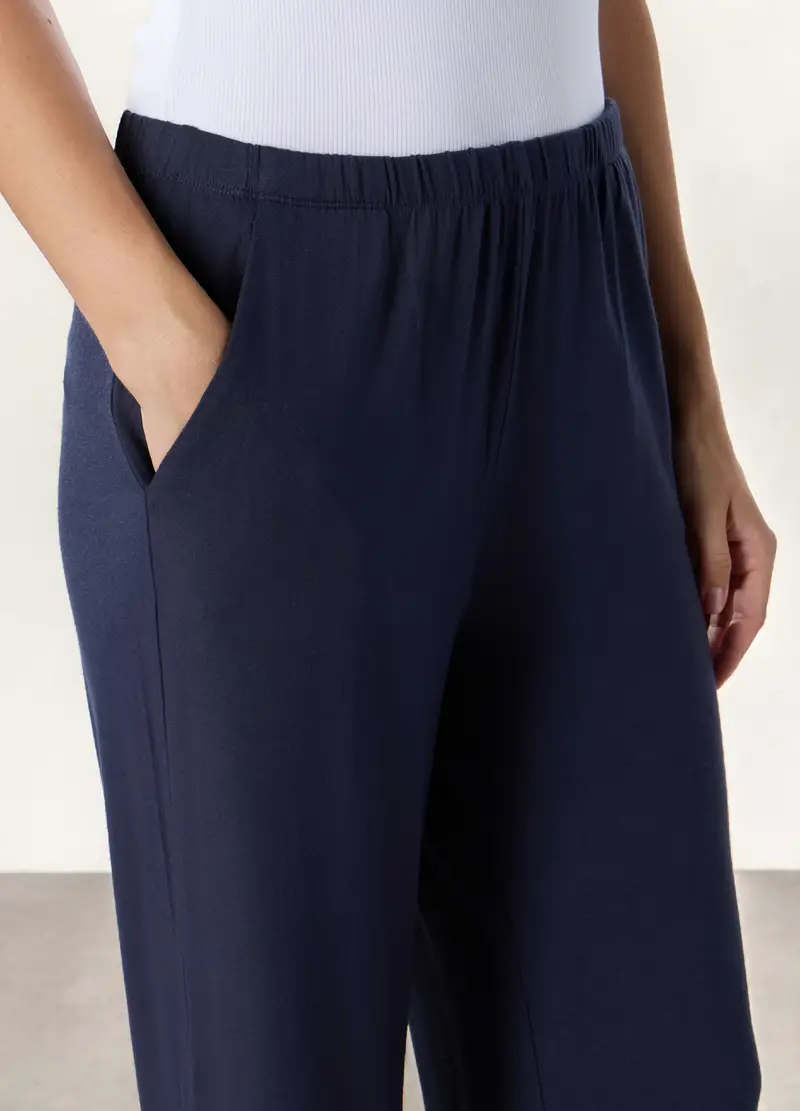 Upim, Pantalone Lungo Pigiama In Modal Stretch Donna, Blu scuro, Taglia: S miniatura 2