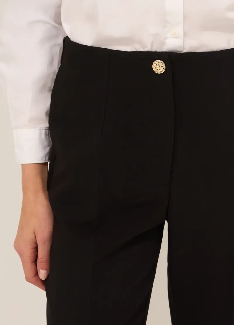 Upim, Pantalone Misto Viscosa Donna, Nero, Taglia: M miniatura 2