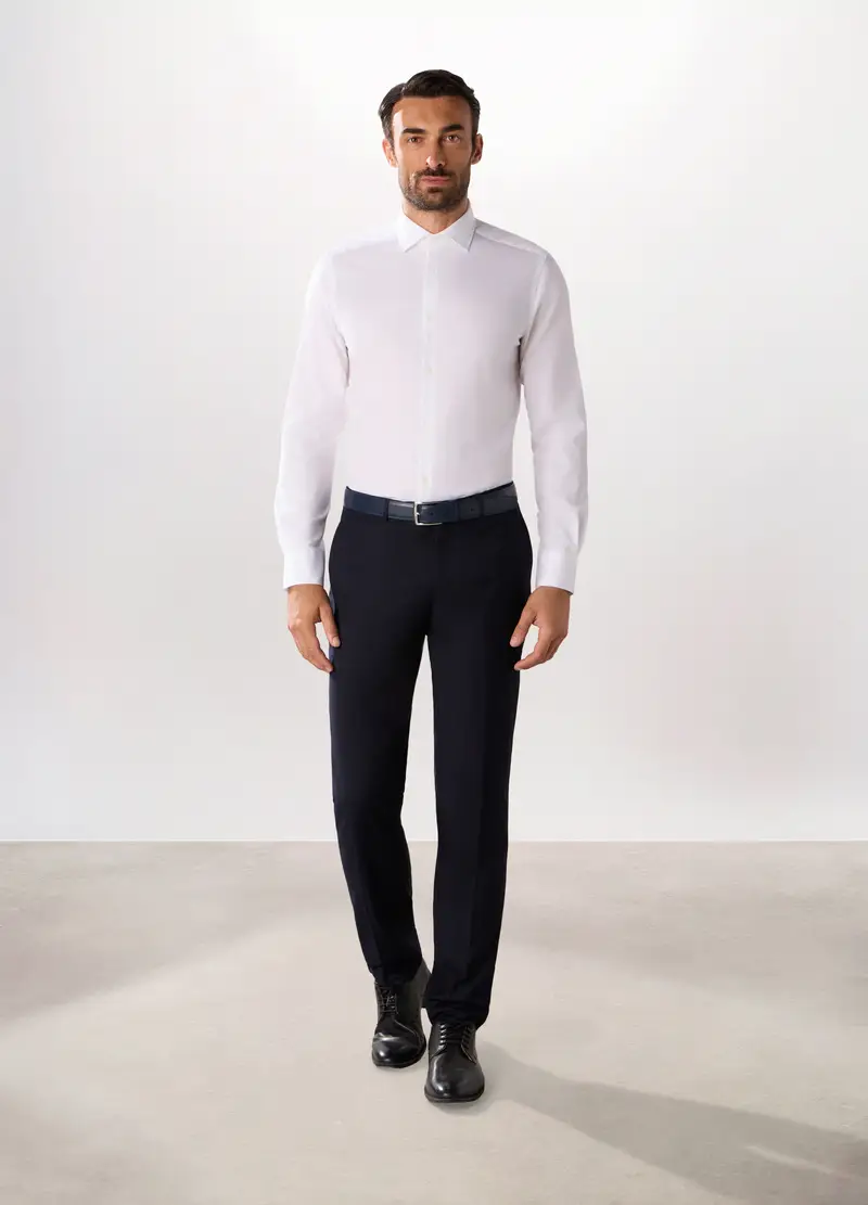 Upim, Pantalone Regular In Twill Stretch Uomo, Blu scuro, Taglia: 46