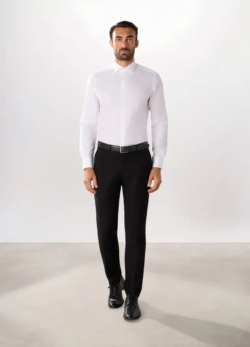 Upim, Pantalone Regular In Twill Stretch Uomo, Nero, Taglia: 46