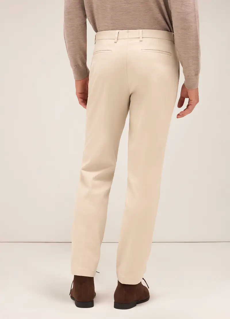 Pantalone Rumford In Cotone Stretch Uomo, Beige miniatura 2