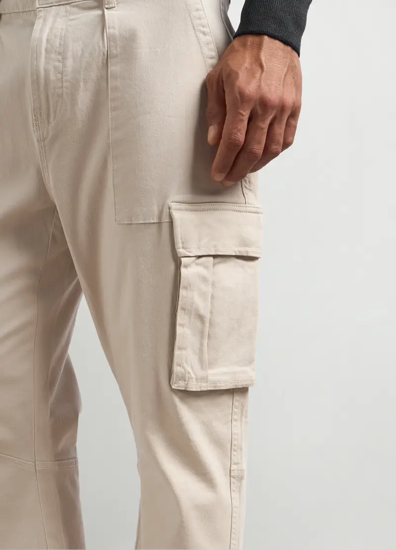 Upim Pantaloni cargo Uomo Bianco 4288465 miniatura 3