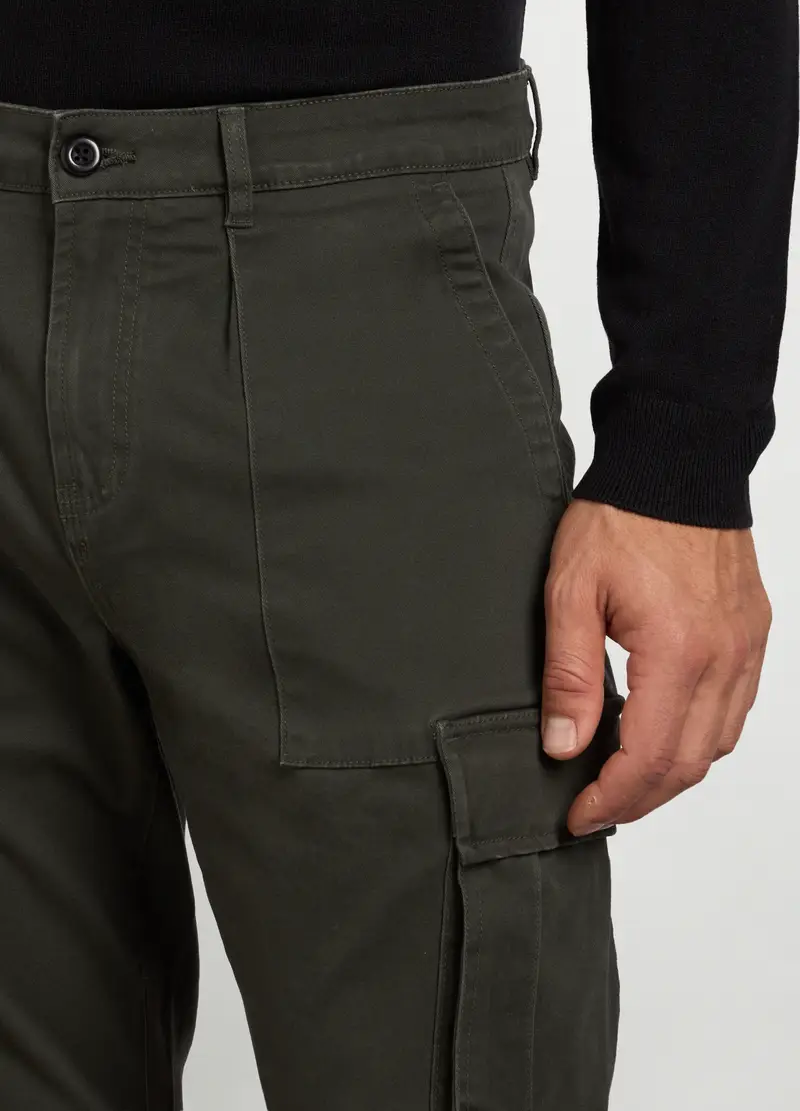 Upim Pantaloni cargo Uomo Verde 4307710 miniatura 3