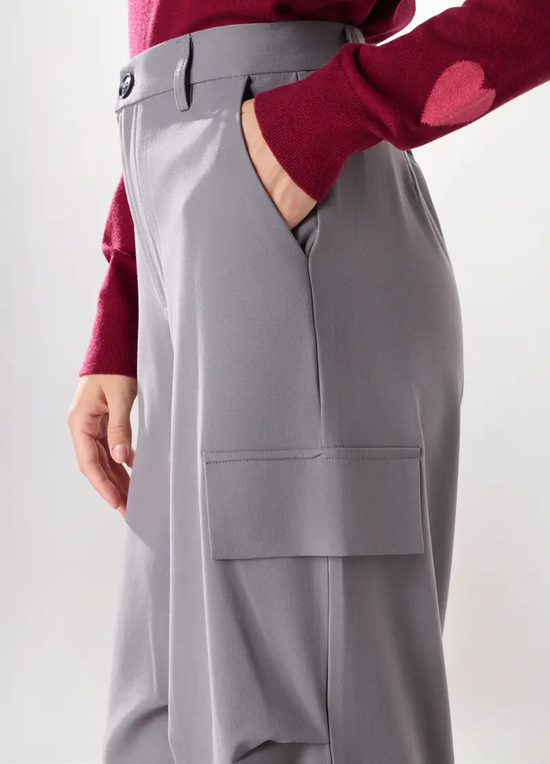 Upim Pantaloni cargo Donna Grigio 2616911 miniatura 3