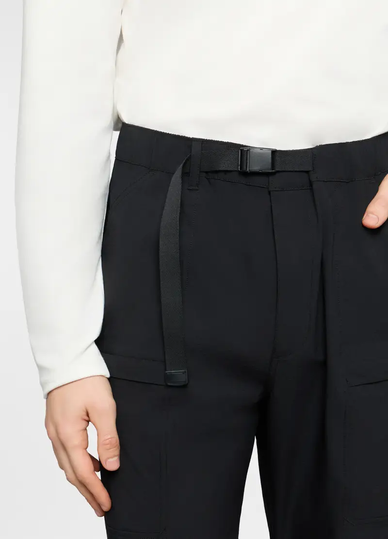 Upim Pantaloni cargo Uomo Nero 4253671 miniatura 3