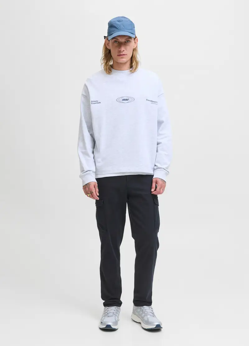 Pantaloni Cargo Uomo, Unisex, Blu navy