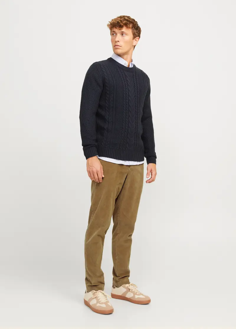 Pantaloni Chino In Velluto A Coste Uomo, Unisex, Marrone chiaro miniatura 3