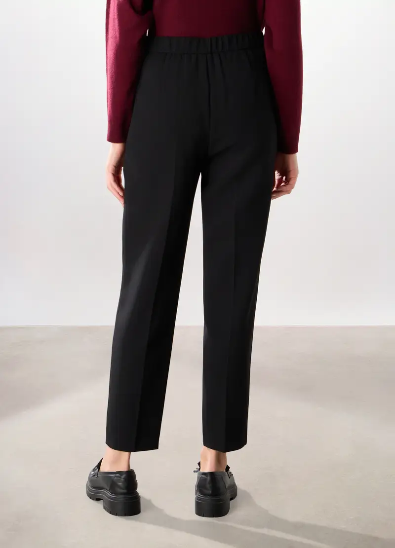, Pantaloni Con Zip Donna, Nero miniatura 2