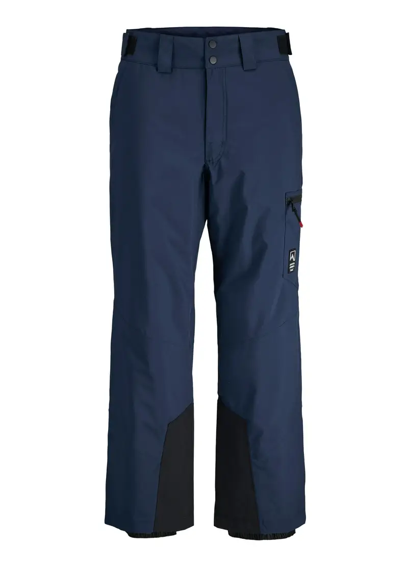 Pantaloni Da Sci In Tessuto Tecnico Uomo, Unisex, Blu scuro