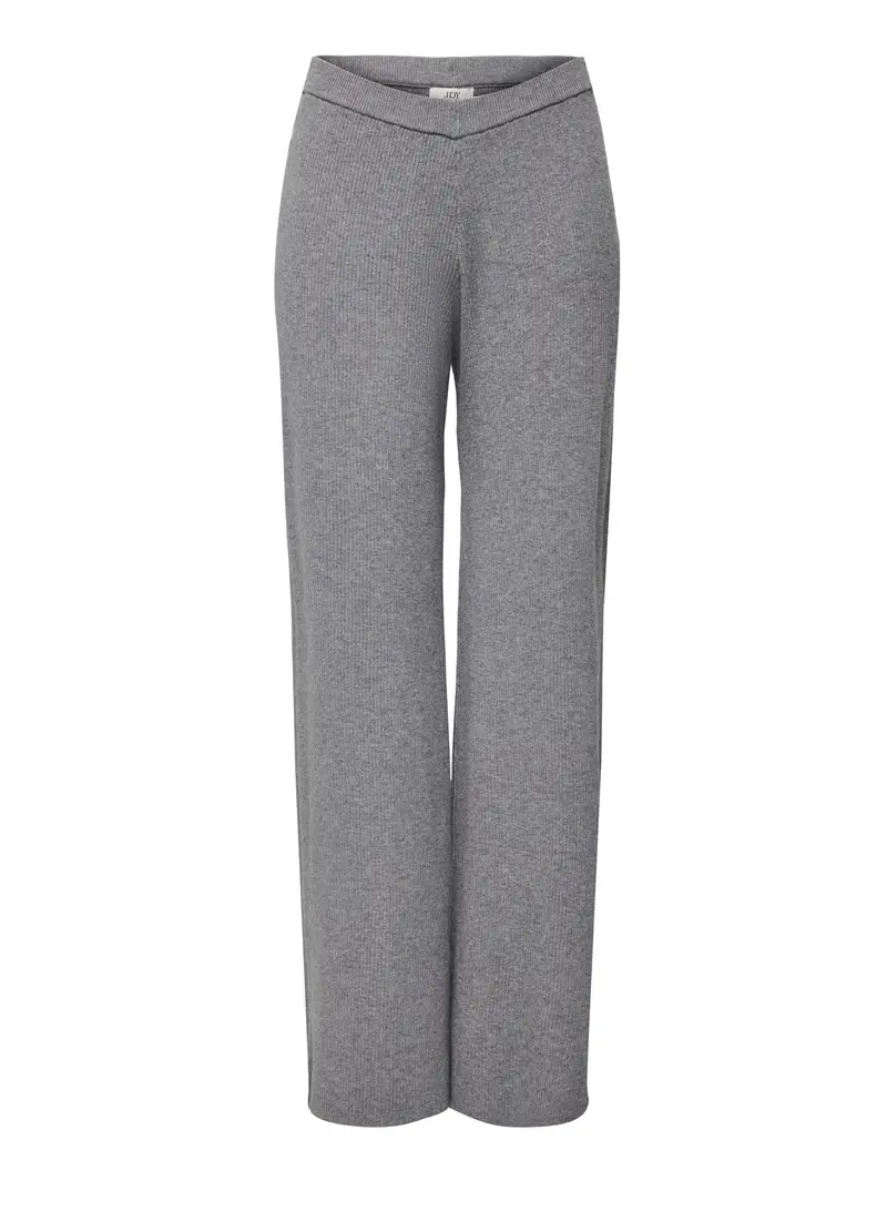 Pantaloni In Costina Donna, Unisex, Grigio chiaro