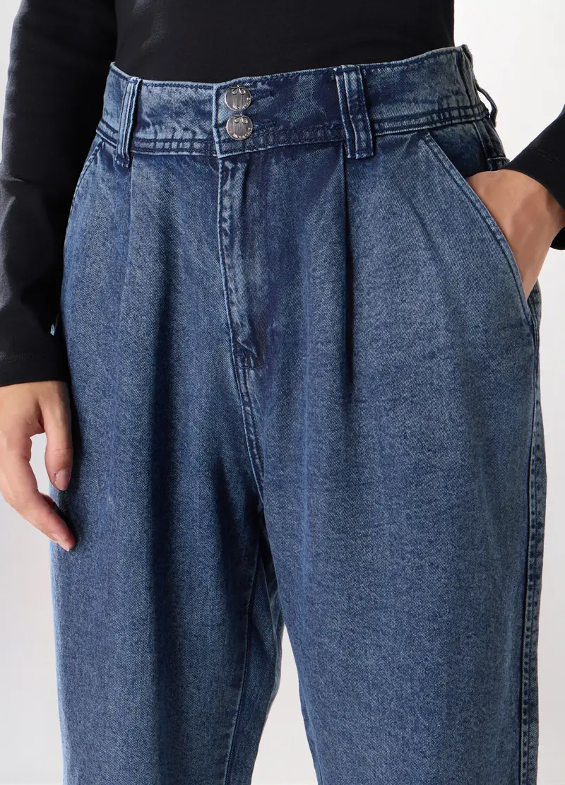 Upim, Pantaloni In Denim Di Pura Lyocell Donna, Azzurro chiaro, Taglia: XS miniatura 2