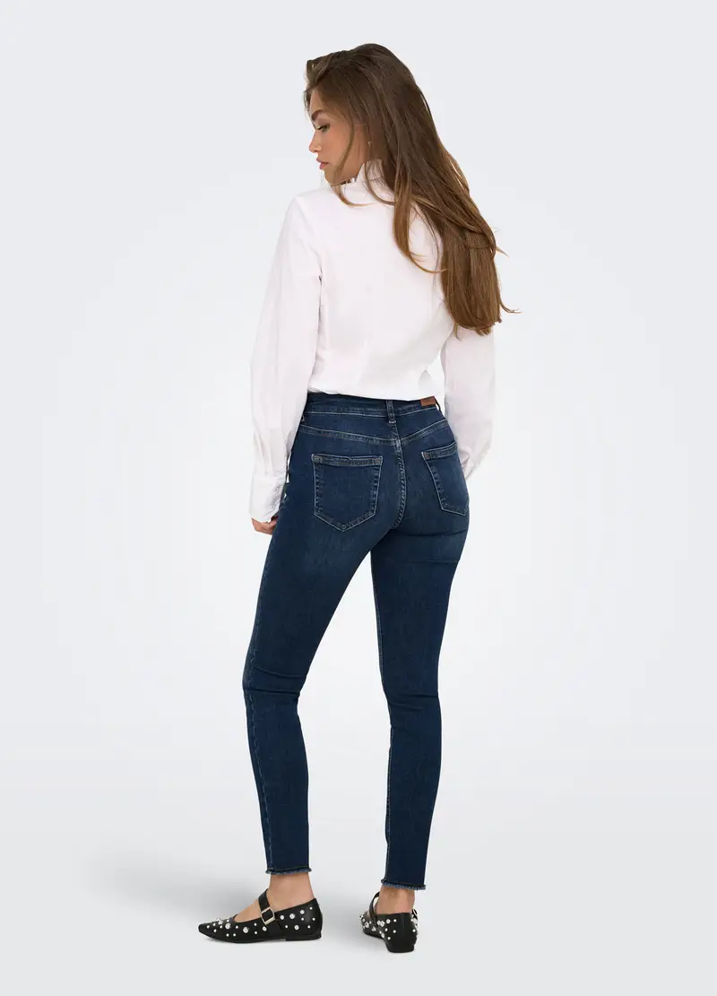 Pantaloni In Denim Donna, Unisex, Blu miniatura 2