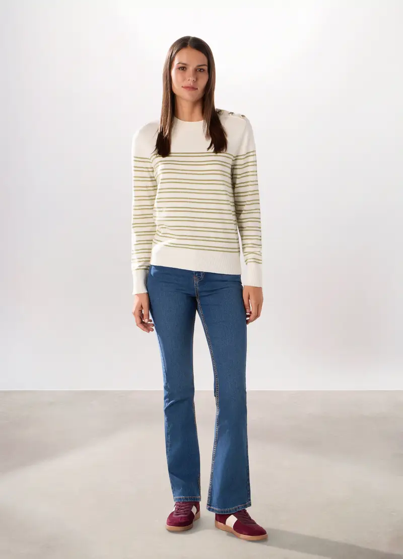 Upim, Pantaloni In Denim Stretch Misto Cotone Donna, Blu denim, Taglia: 42