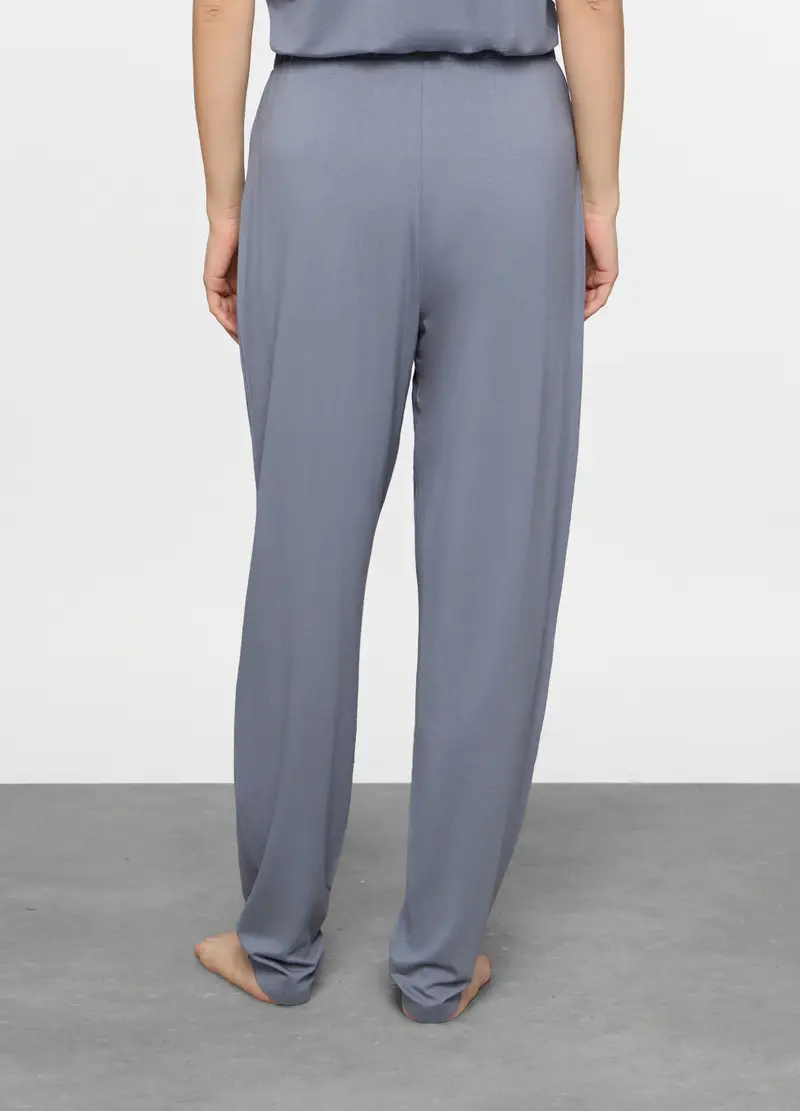 Pantaloni In Jersey Stretch Donna, Grigio chiaro miniatura 2