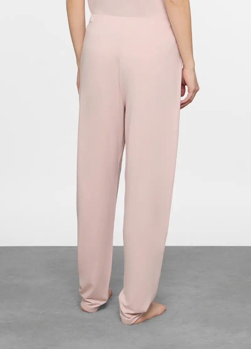 Pantaloni In Jersey Stretch Donna, Rosa chiaro miniatura 2