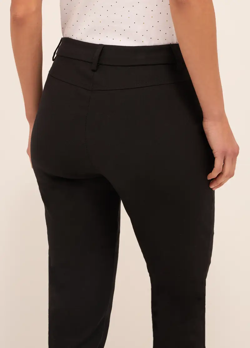 Upim, Pantaloni In Misto Cotone Stretch Donna, Nero, Taglia: 42 miniatura 2