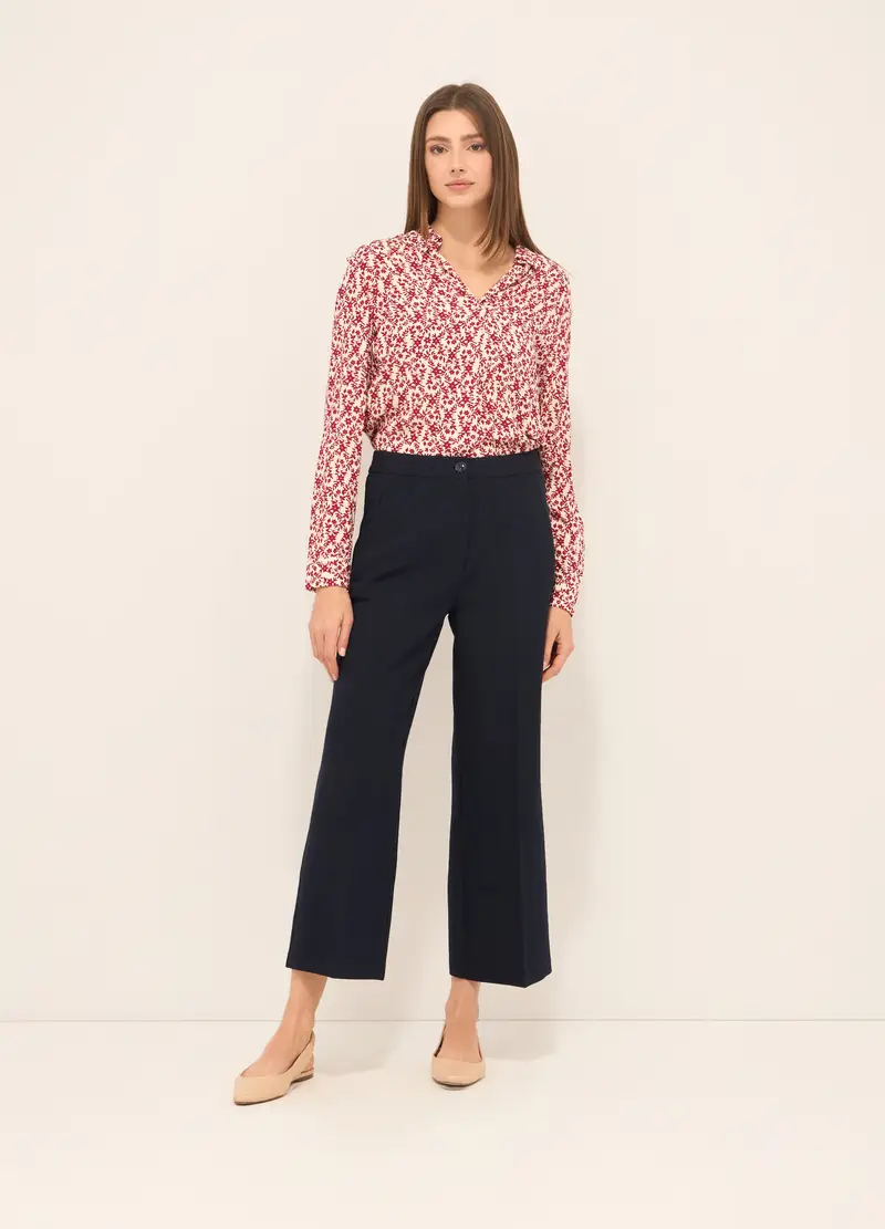 Upim, Pantaloni In Misto Viscosa Donna, Blu navy, Taglia: XS
