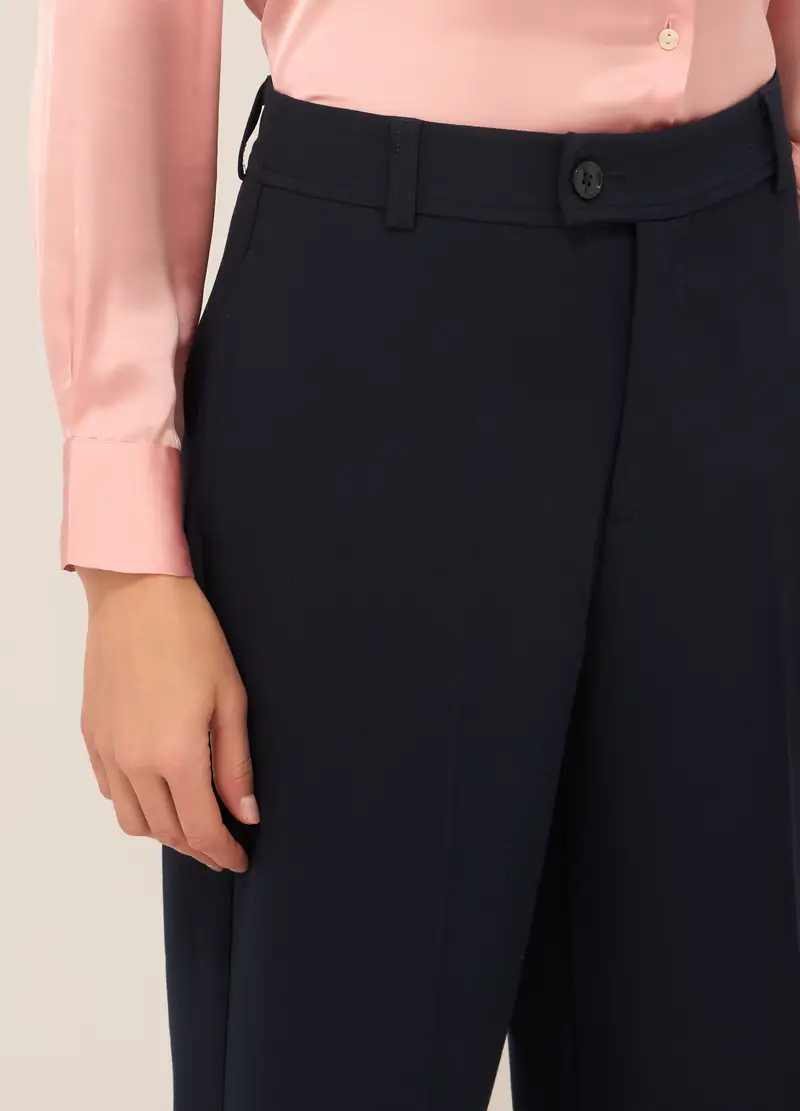 Upim, Pantaloni In Misto Viscosa Donna, Blu navy, Taglia: XS miniatura 2