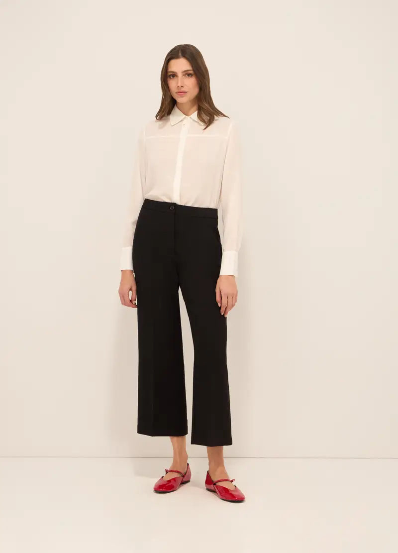 Upim, Pantaloni In Misto Viscosa Donna, Nero, Taglia: XS