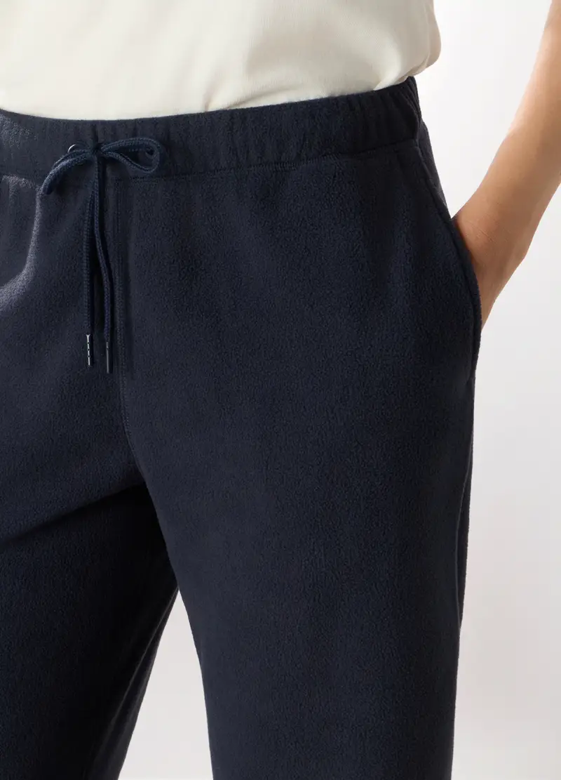 Pantaloni In Pile Donna Holistic Fitness, Blu navy miniatura 3