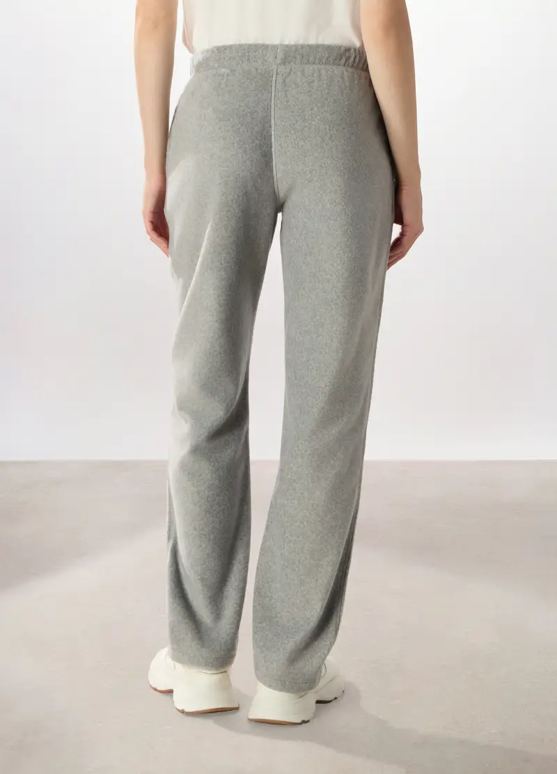 Pantaloni In Pile Donna Holistic Fitness, Grigio chiaro melange miniatura 2