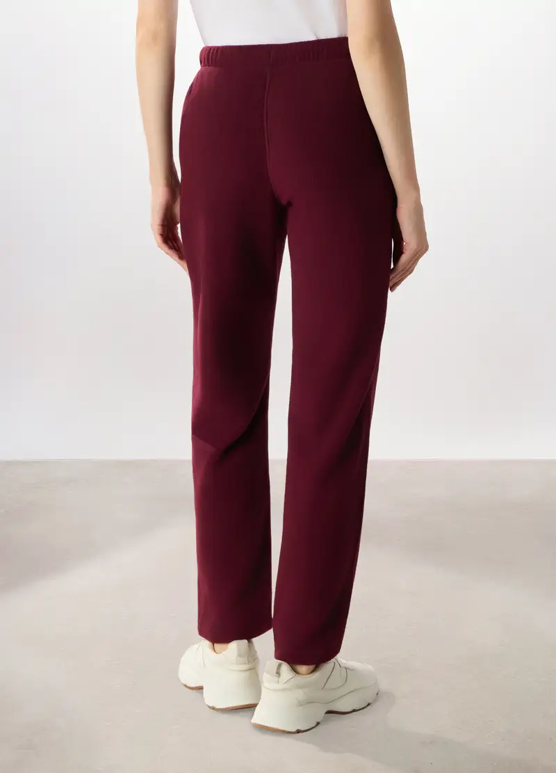 Pantaloni In Pile Donna Holistic Fitness, Rosso burgundy miniatura 2