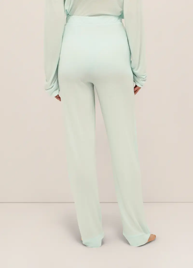 Upim, Pantaloni In Pura Viscosa Donna, Azzurro acqua, Taglia: S miniatura 2