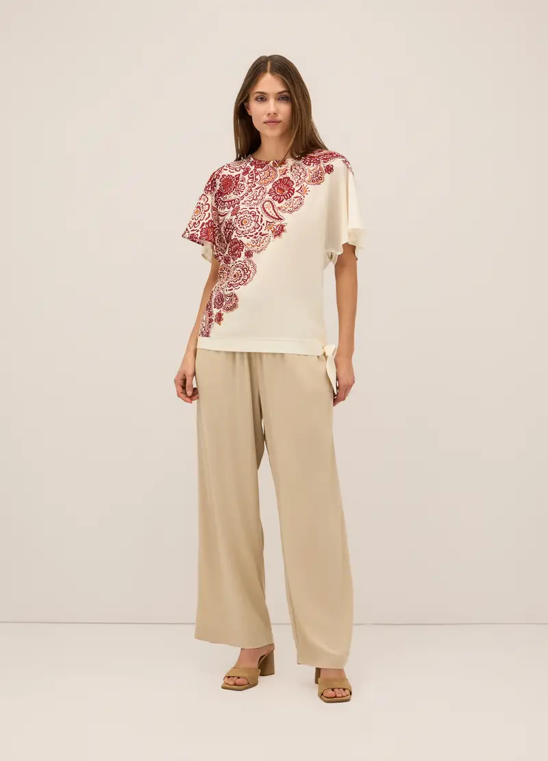 Upim, Pantaloni In Pura Viscosa Donna, Beige chiaro, Taglia: S