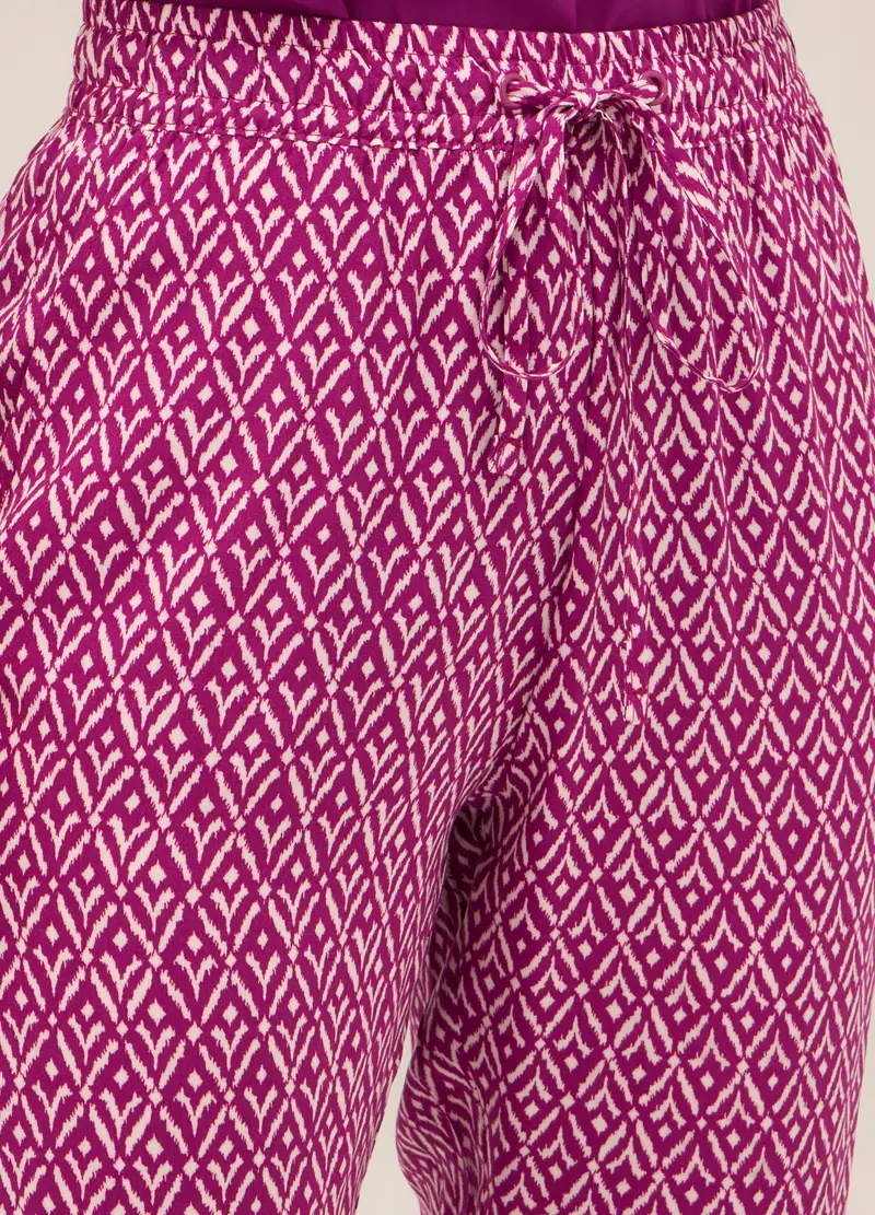 Upim, Pantaloni In Pura Viscosa Donna, Rosa ciclamino, Taglia: S miniatura 2