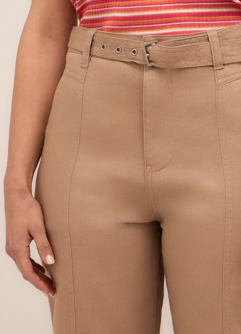 Upim, Pantaloni In Puro Cotone Donna, Beige scuro, Taglia: 38 miniatura 2