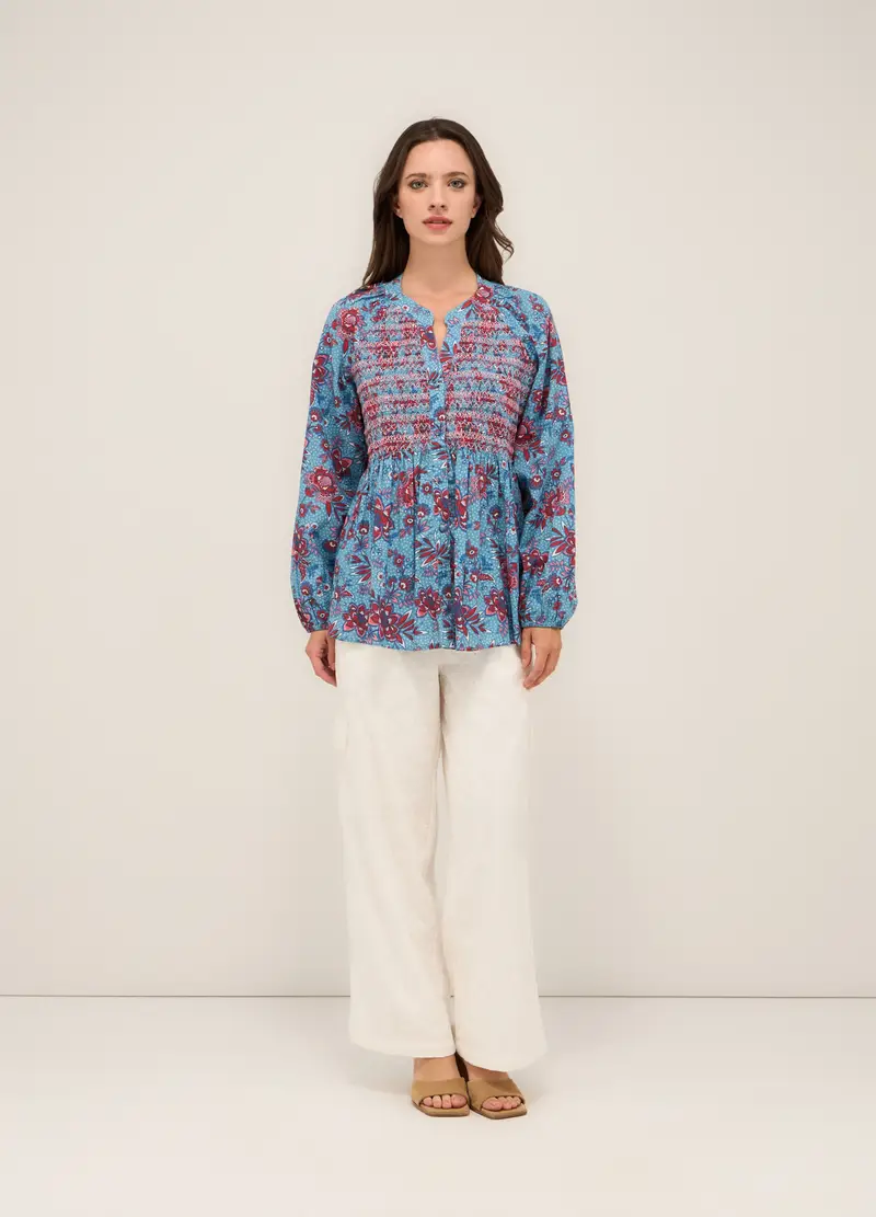 Pantaloni In Sangallo Di Puro Cotone Donna, Bianco gesso