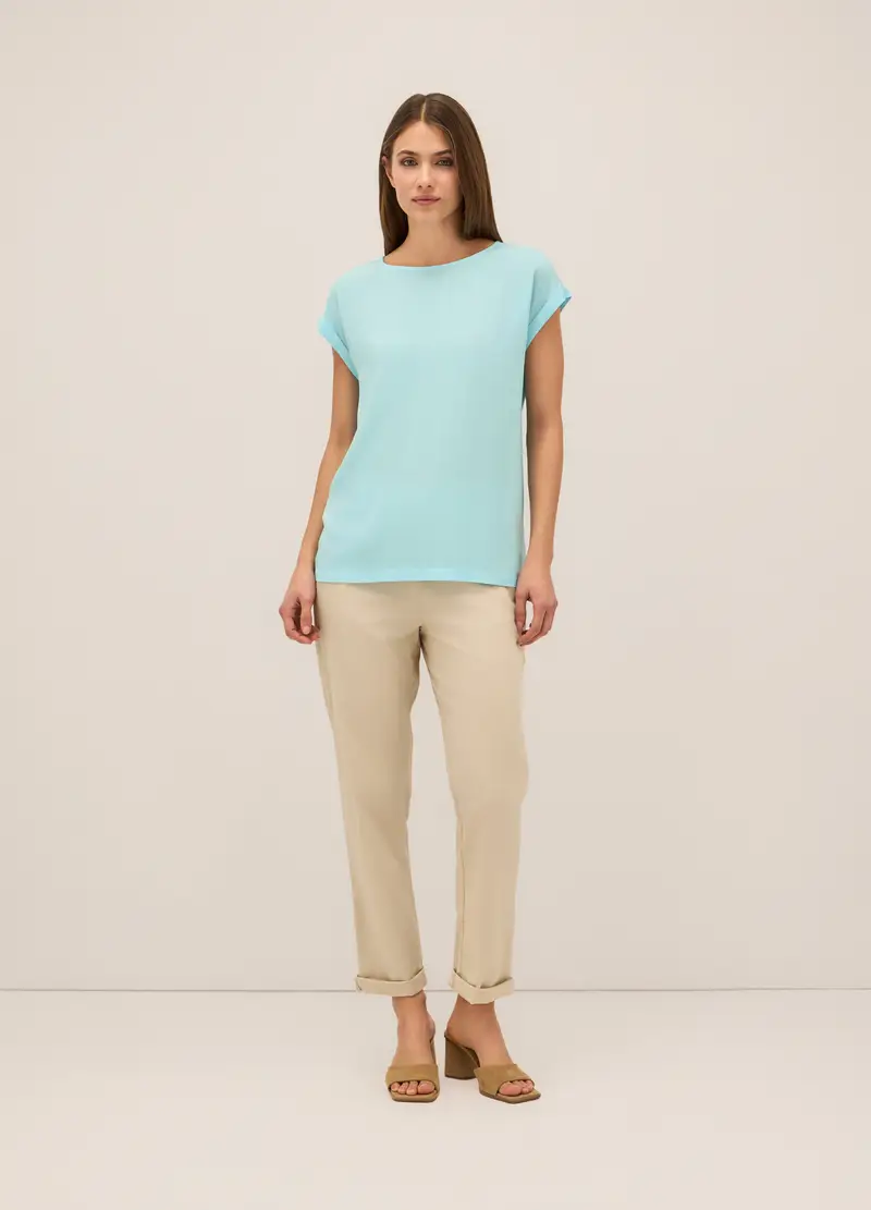 Upim, Pantaloni In Twill Di Cotone Stretch Donna, Beige, Taglia: S