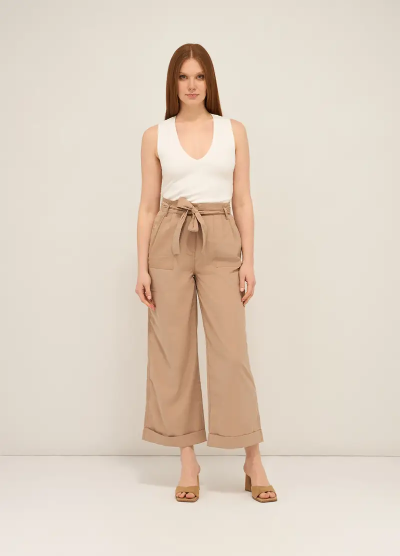Upim, Pantaloni In Twill Stretch Donna, Beige chiaro, Taglia: XS