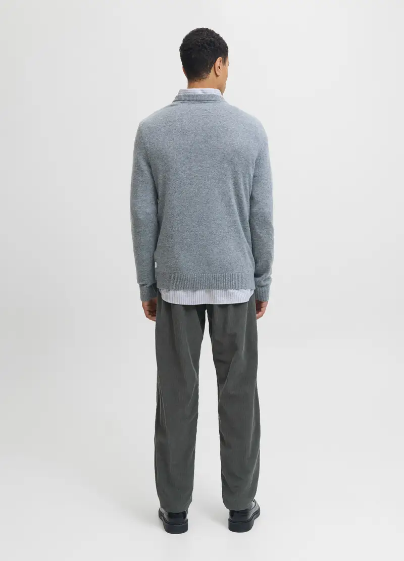 Pantaloni In Velluto A Coste Uomo, Grigio cemento miniatura 3