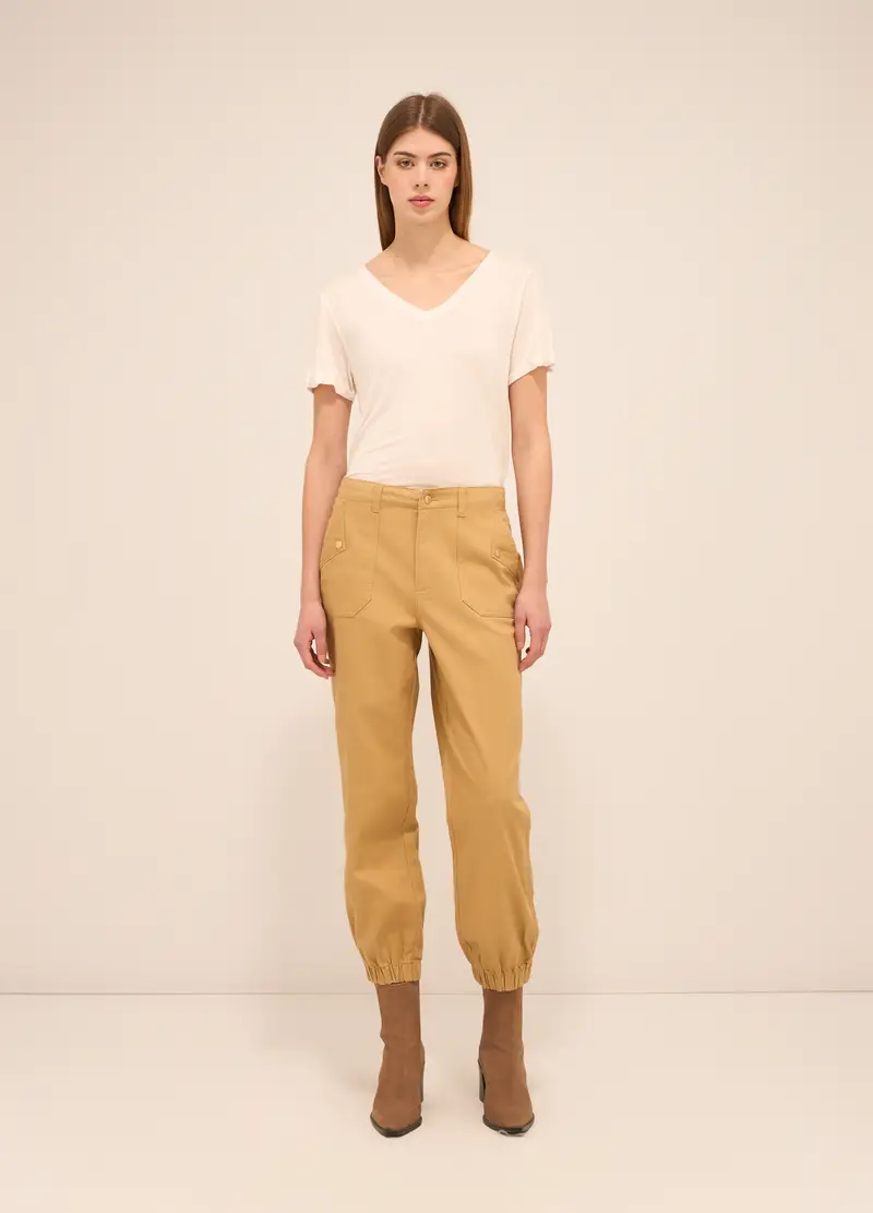 Upim, Pantaloni Misto Cotone Donna, Beige chiaro, Taglia: XS