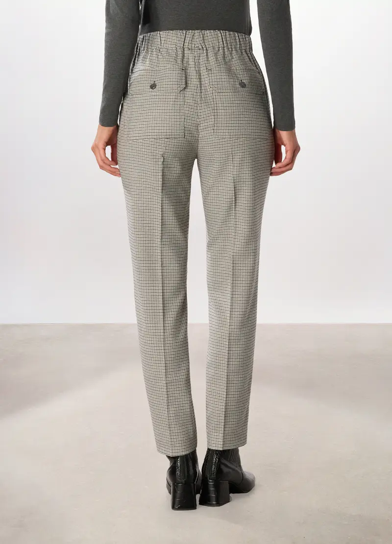 Pantaloni Misto Viscosa Donna, Nero/Grigio miniatura 2