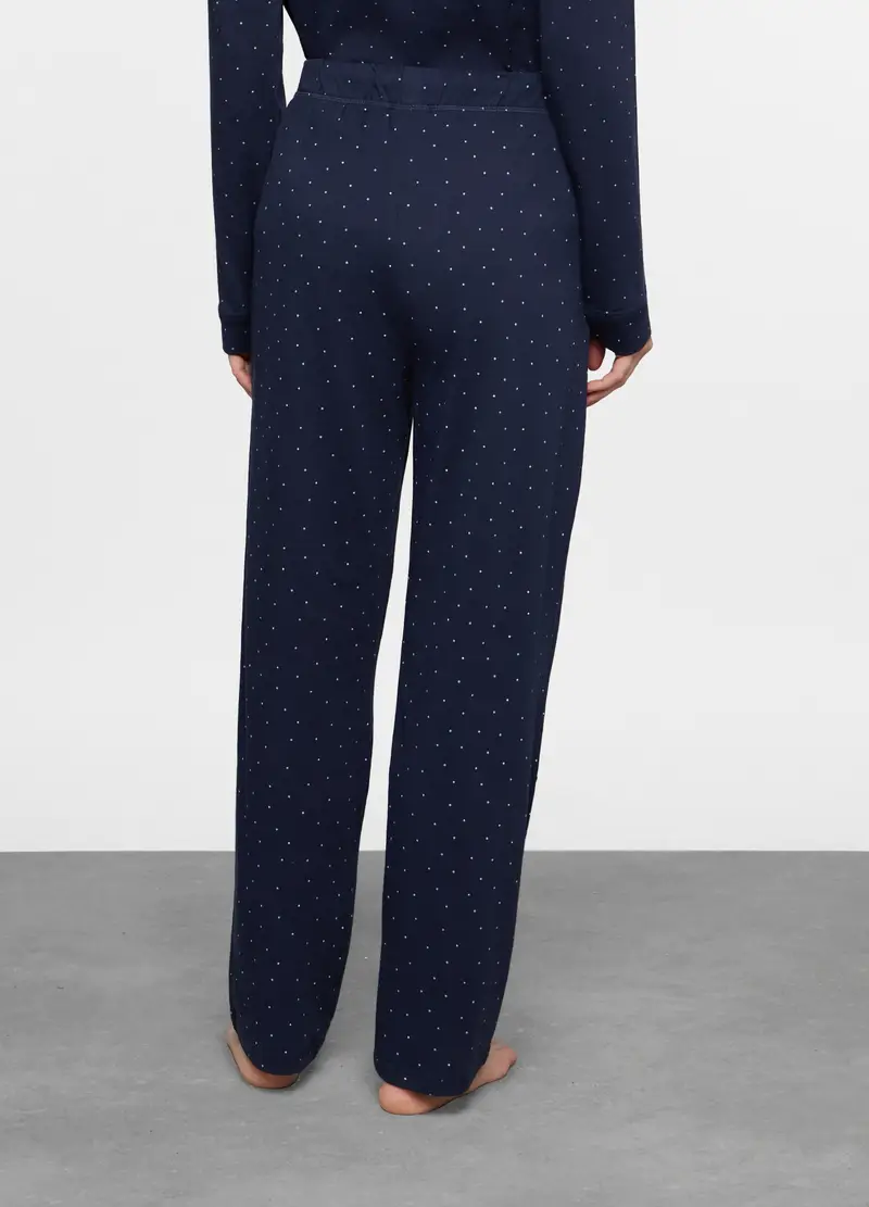 Pantaloni Pigiama Regular Fit Donna, Blu Bluette miniatura 2