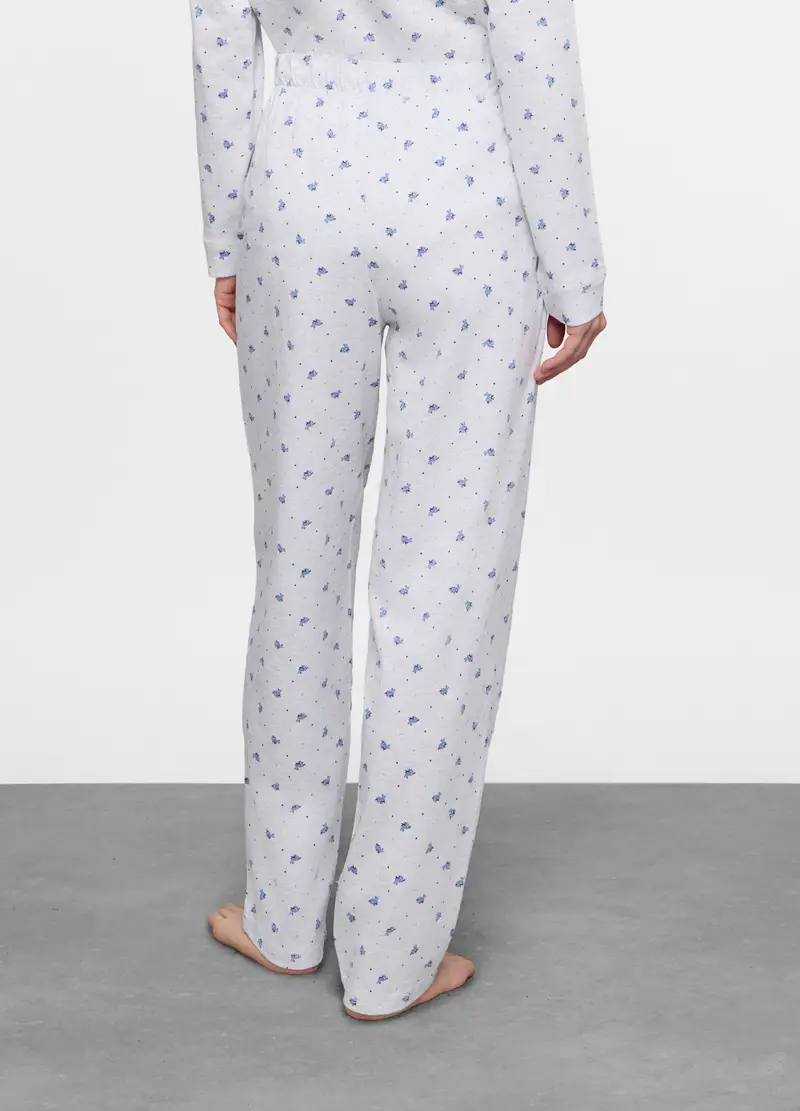 Pantaloni Pigiama Regular Fit Donna, Grigio chiaro melange miniatura 2