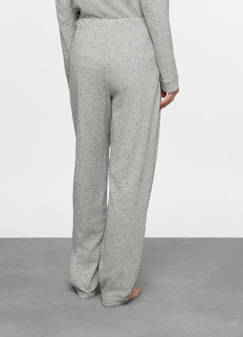 Pantaloni Pigiama Regular Fit Donna, Grigio scuro miniatura 2