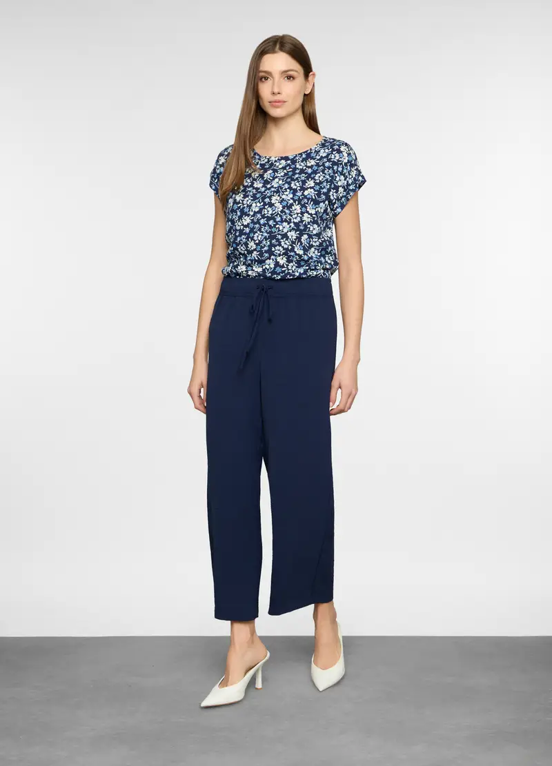 Pantaloni Regular Fit Donna, Blu navy