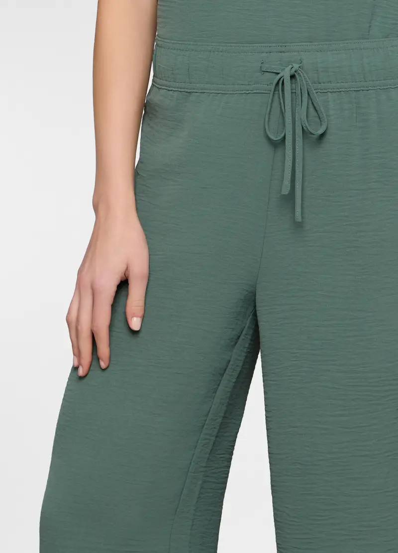 Pantaloni Regular Fit Donna, Verde smeraldo miniatura 3