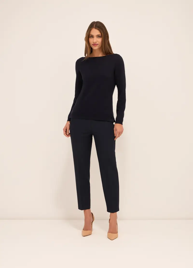 Upim, Pantaloni Stretch Donna, Blu navy, Taglia: S